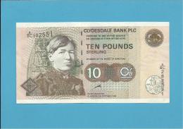 SCOTLAND - UNITED KINGDOM - 10 POUNDS - UNC. - 12.10.1999 - P 226b - CLYDESDALE BANK PLC - 10 Pounds