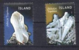 ISLANDE MINERAUX, FOSSILES Yvert N° 846/47 ** MNH, NEUF SANS CHARNIERE - Mineralien