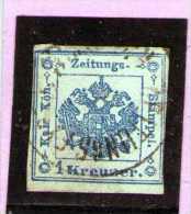 1858 - Timbres Taxe Pour Journaux  Mi No 2 /Type II  Et Yv No 1 B - Zeitungsmarken