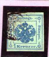 1858 - Timbres Taxe Pour Journaux  Mi No 2 /Type II  Et Yv No 1 B - Zeitungsmarken