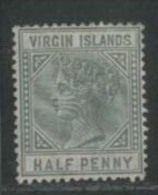 VIRGIN IS 1883 1/2d QV SG 27 HM CO11 - British Virgin Islands