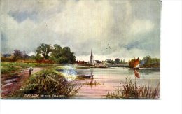 BUCKINGHAMSHIRE MARLOW ON THE THAMES PEINTURE TUCK FOR OILETTE TOP - Buckinghamshire