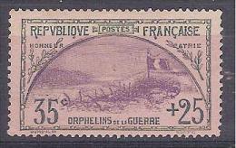 * 1917 FRANCIA MH 35+25 C. TRINCEA E BANDIERA (UNIFICATO 152 ) CAT. € 400,00 - Neufs