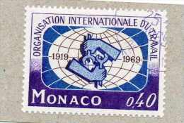 MONACO : 50 Ans De L´O.I.T. (Organisation Internationale Du Travail) : Symboles - - Used Stamps