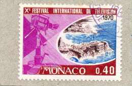 MONACO : Xè Festival International De Télévision - Film - Cinéma - - Used Stamps