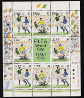 1990 Irland Mi# 712-713 Klb. ** MNH Fußball Football Soccer Sport WM FIFA Italien 90 - 1990 – Italien