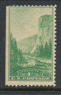 USA 1934 Scott 740. El Capitan, Yosemite (California),  3-sid Perforation, MNH (**). - Ungebraucht