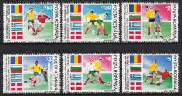 1990 Rumänien Mi# 4586-91 ** MNH Fußball Football Soccer Sport WM FIFA Italien 90 - 1990 – Italien