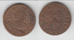 **** DOUBLE-TOURNOIS 1640 H LOUIS XIII **** EN ACHAT IMMEDIAT !!! - 1610-1643 Louis XIII Le Juste