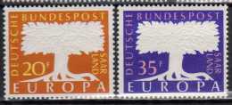 Saarland 1957 Mi 402-403 ** [130114VIII] @ - Unused Stamps