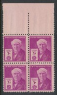 USA 1946 Scott 945, Thomas Alva Edison, Block Of 4, MNH ** - Ongebruikt