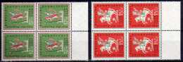 Saarland 1958 Mi 433-434 ** Viererblocke [130114VIII] @ - Unused Stamps