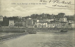 LYON CALUIRE RHONE N°45 BARRAGE ET ECLUSE ILE BARBE ED PM DOS NON DIVISE - Caluire Et Cuire