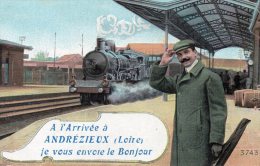 ANDREZIEUX- A L Arrivée Gare Train - Andrézieux-Bouthéon