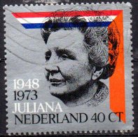 NETHERLANDS 1973 Silver Jubilee Of Queen Juliana's Accession - 40c Queen Juliana  FU - Oblitérés