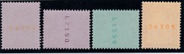 Schweiz 1963  Zu #  391 RM -394 RM Baudenkmäler Satz Rollenmarken ** Postfrisch - Franqueo