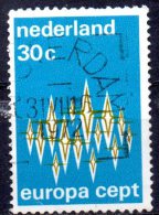 NETHERLANDS 1972 Europa - Communications - 30c. - Brown And Blue FU - Oblitérés