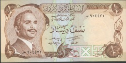 JORDAN  P17 1/2  DINAR 1977 Signature 7  FIRST SIGNATURE  UNC. - Jordania