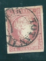 Spain 1855 4 Cuartos. Murcia Tipo I  Totana - Ungebraucht