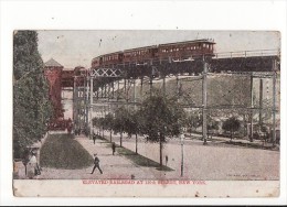 Etats-Unis : Elevated Railroad At 110 Th Street, New York - Trasporti