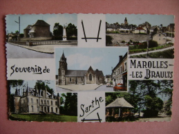 CPSM SOUVENIR DE MAROLLES LES BRAULTS - Marolles-les-Braults