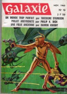 GALAXIE ANTICIPATION  N° 19 Novembre 1965. (2ème Série) OPTA. Voir Sommaire. - Autres & Non Classés