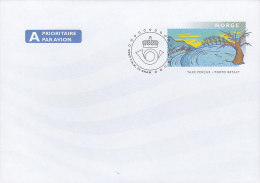 Norway Postal Stationery Ganzsache Entier A Prioritaire Par Avion Taxe Percue Porto 20 Gram Cover Brief Unused - Entiers Postaux