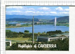CANBERRA  -  Highlights  Of  .....  -  In Foreground The Australian American War Memorial Flanked By The Russel Hill Off - Canberra (ACT)