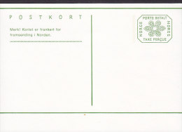 Norway Postal Stationery Ganzsache Entier Postkort Card Karte Porto Betalt Taxe Percue Unused - Postal Stationery