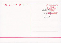 Norway Postal Stationery Ganzsache Entier Postkort Card Karte Porto Betalt Taxe Percue OSLO 1996 - Entiers Postaux