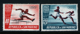 1955 - SAINT-MARIN - SAN MARINO - Sass. A114/115 -  NH (**) - (SM13012013....) - Luftpost