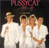 * LP *  PUSSYCAT - AFTER ALL  Hand-signed By All Band Members - Autógrafos