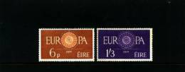 IRELAND/EIRE - 1960 EUROPA  SET MINT NH - Unused Stamps
