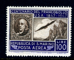 1947 - SAINT-MARIN - SAN MARINO - A75 - LH ( * )  - (SM13012013....) - Luftpost