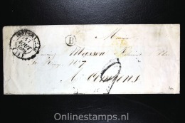 France: 1849, Cover Pont-Chateau To Amiens, Nice Cancels - 1849-1876: Période Classique