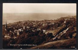 RB 964 - 1929 Real Photo Nigh Postcard - Ventnor Isle Of Wight From St. Boniface Downs - Ventnor