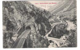 Schweiz - Gotthardbahn Bei Wassen - Old Card - Wassen