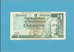 SCOTLAND - UNITED KINGDOM - 1 POUND - 24.03.1992 - P 351c - THE ROYAL BANK OF SCOTLAND PLC - 1 Pound