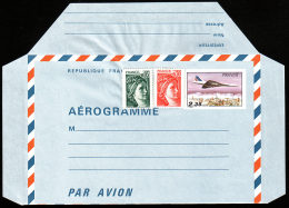 CFE-155- N° 1007-AER, Concorde Survolant Paris - Aerogrammi