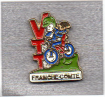 Pin´s  Sport  Cyclisme  V T T  Franche - Comté - Radsport