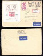 CSR 1990 Block 87 On Registered Airmail Cover To Rio De Janeiro Brazil - Storia Postale