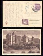 CSR 1935 Postcard To France With TAX Stamp - Briefe U. Dokumente