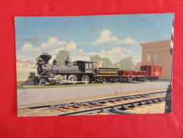 Memorial Train Engine 3 Spot Two Harbors Mn  1952 Cancel Linen Ref 1140 - Altri & Non Classificati