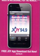 (555) Australia Avant "Free" Card - Gay And Lesbian Radio Station - Non Classés