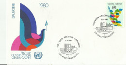 =UN WIEN FDC 1980 - FDC