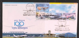 O) 2012 INDIA, AIRPLANE.PLANE, AIRPORT CONTROL TOWER, FDC XF. - Ungebraucht