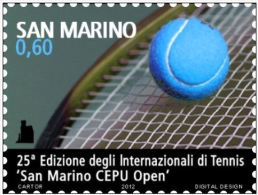 SAN MARINO 2012 INTERNAZIONALI DI TENNIS  ** MNH - Unused Stamps