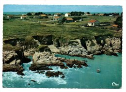 CPSM - PREFAILLES - VUE AERIENNE - POINTE DE SAINT GILDAS - LES CRIQUES - Coul - Ann 60 - - Préfailles