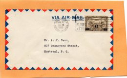 Vancouver  To Montreal 1932 Canada Air Mail Cover - Eerste Vluchten