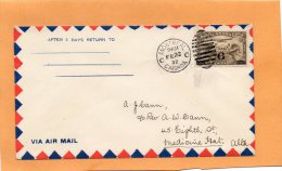 Montreal  To Medicine Hat 1932 Canada Air Mail Cover - Erst- U. Sonderflugbriefe